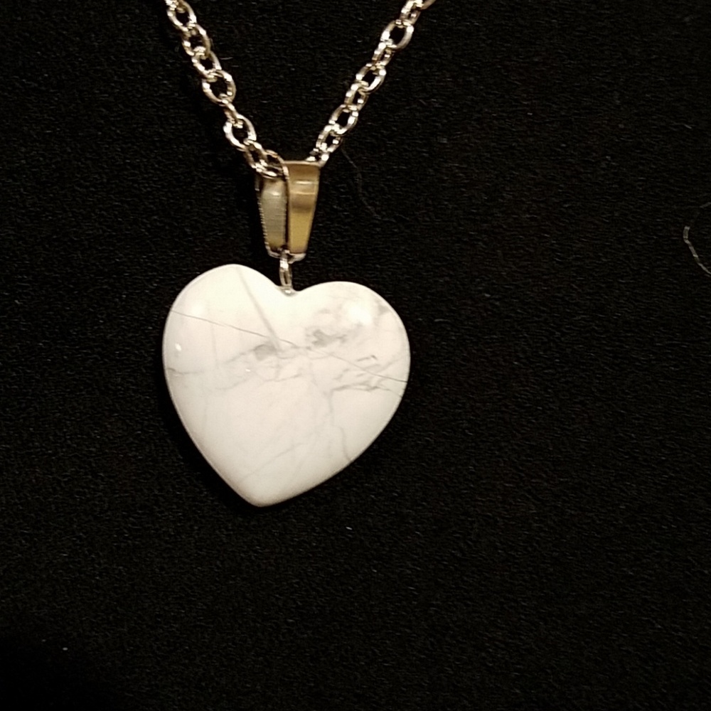 White Turquoise Chakra Necklace